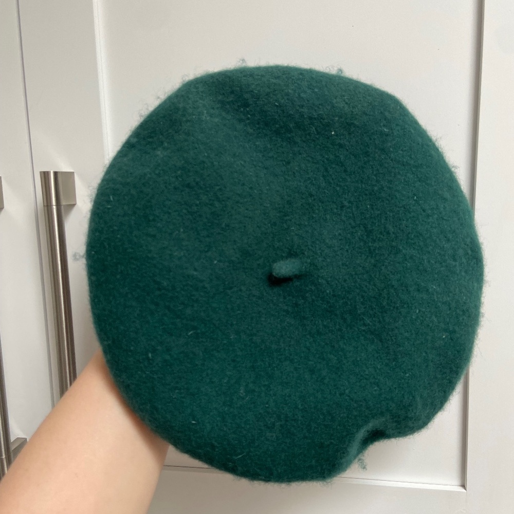 Emerald Green beret hat